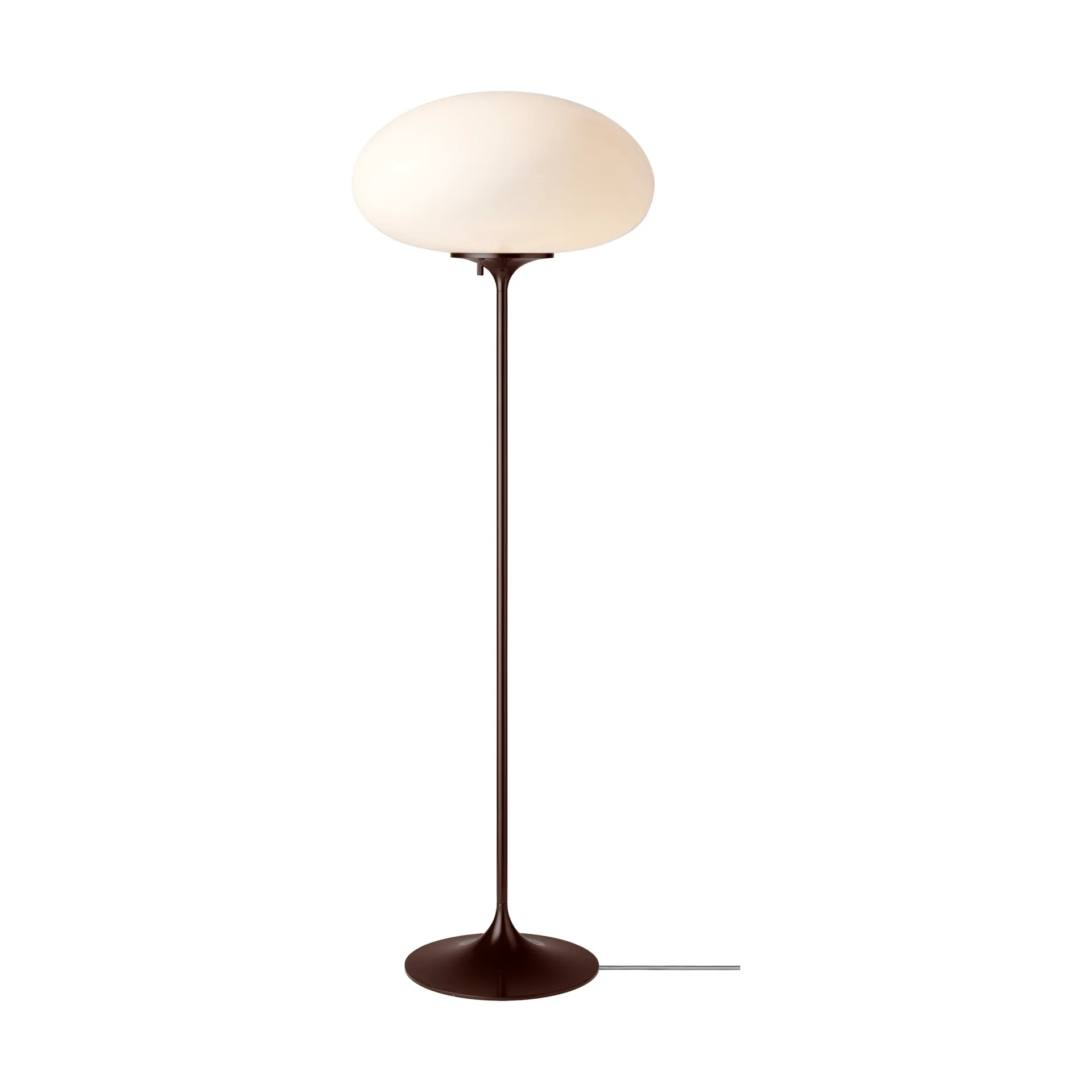 Stemlite floor lamp, Black red opal glass, 110 cm GUBI