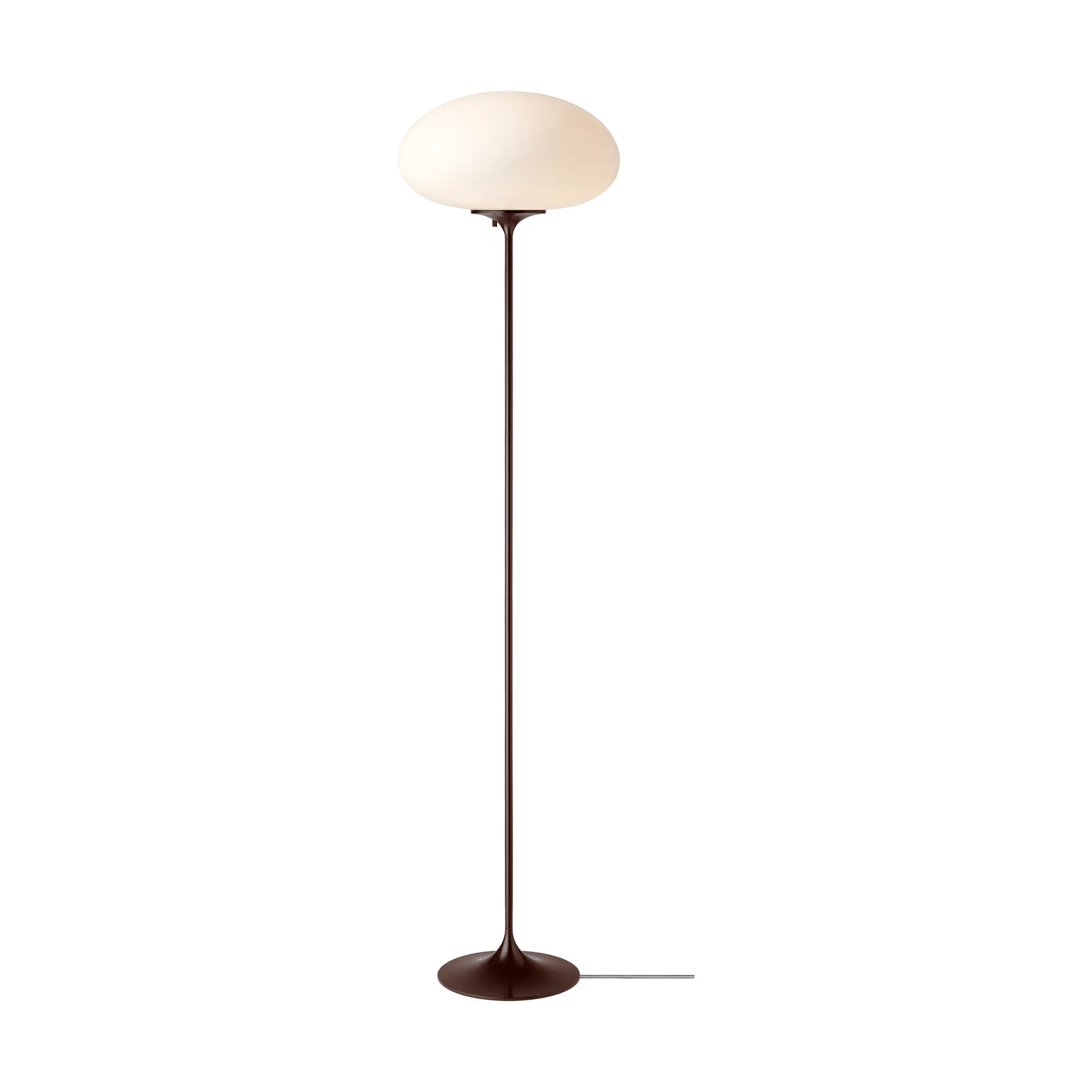 Stemlite floor lamp, Black red-opal glass, 150 cm GUBI