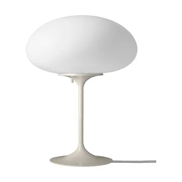 Stemlite Table lamp - Pebble grey-opal glass, 42 cm - GUBI