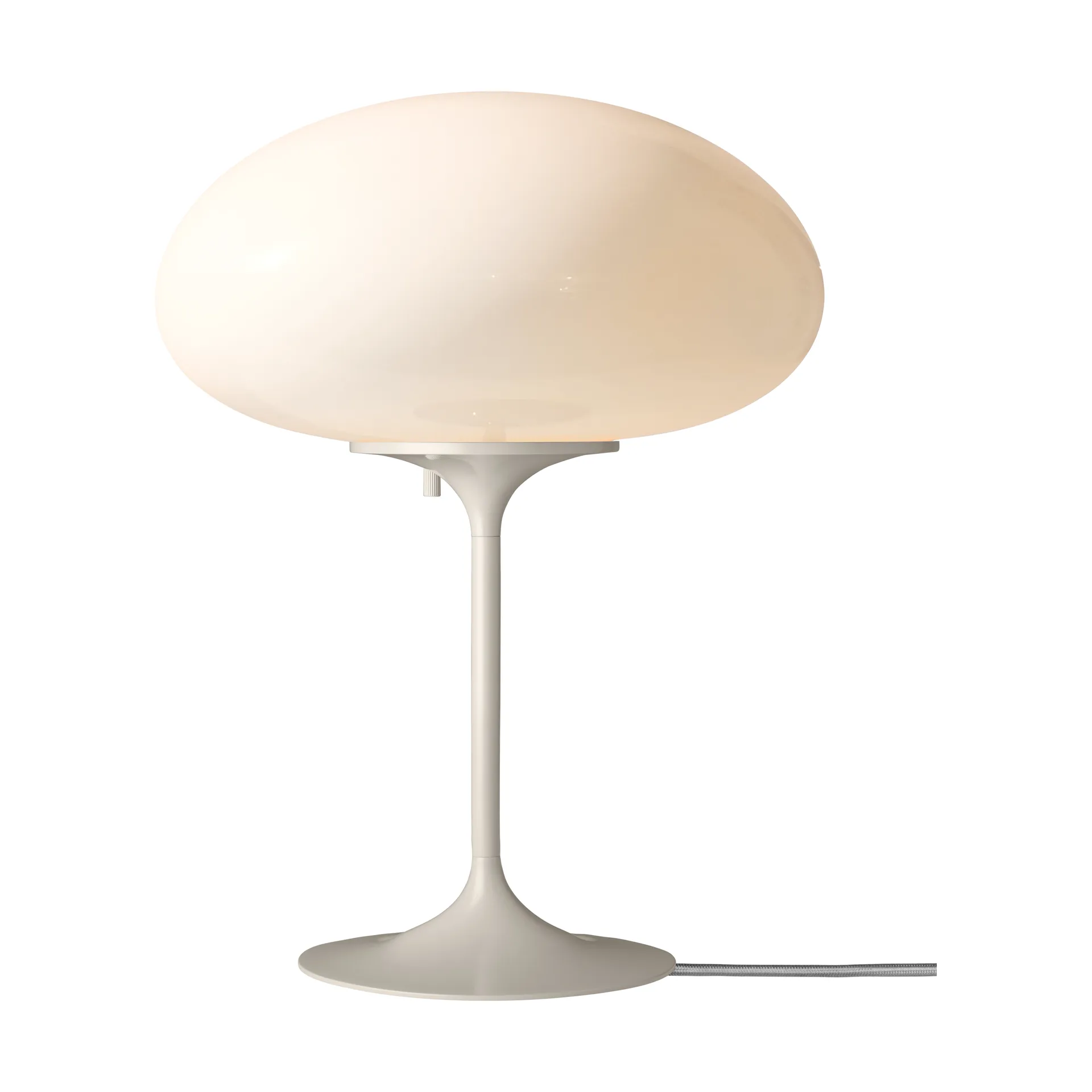 Stemlite Table lamp, Pebble grey-opal glass, 42 cm GUBI