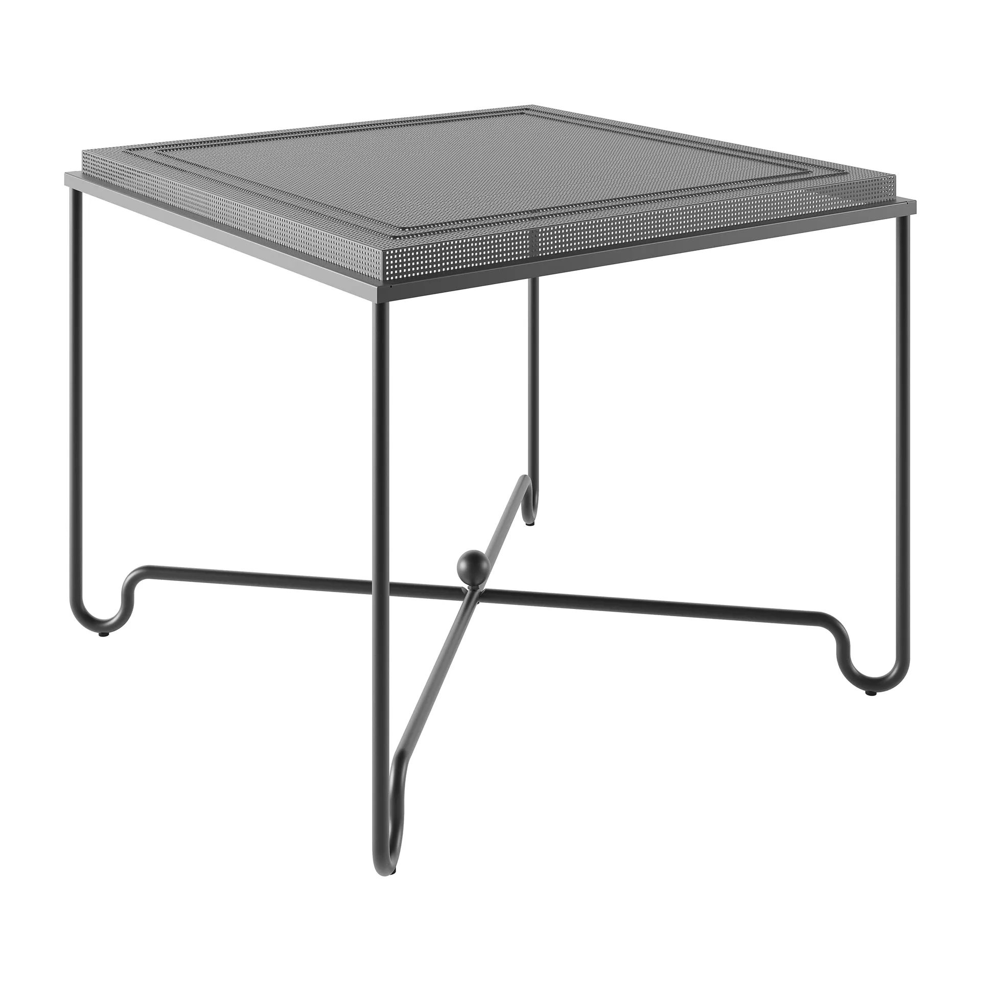 Tropique table 90x90x75 cm, Classic black GUBI
