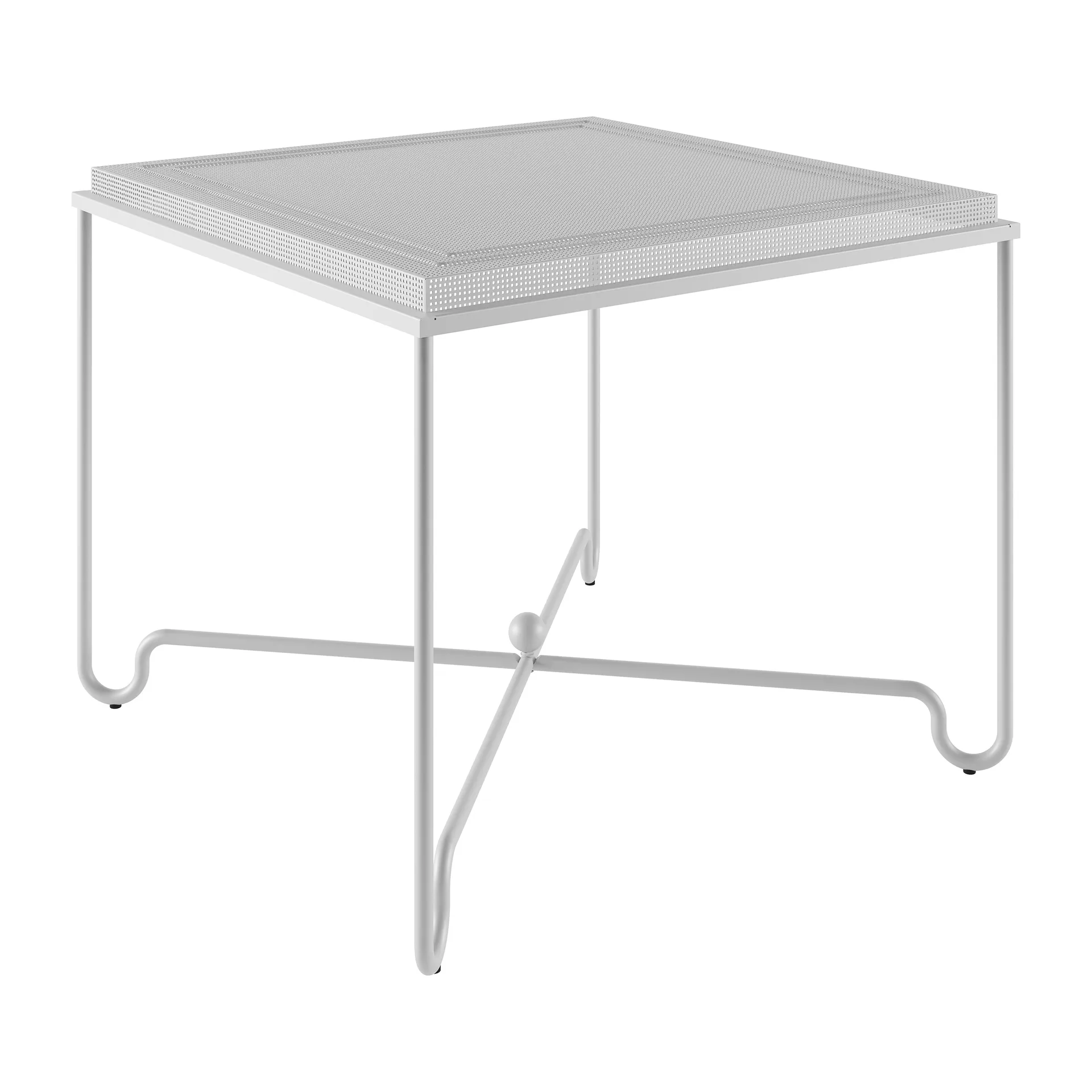 Tropique table 90x90x75 cm, Classic white semi matt GUBI