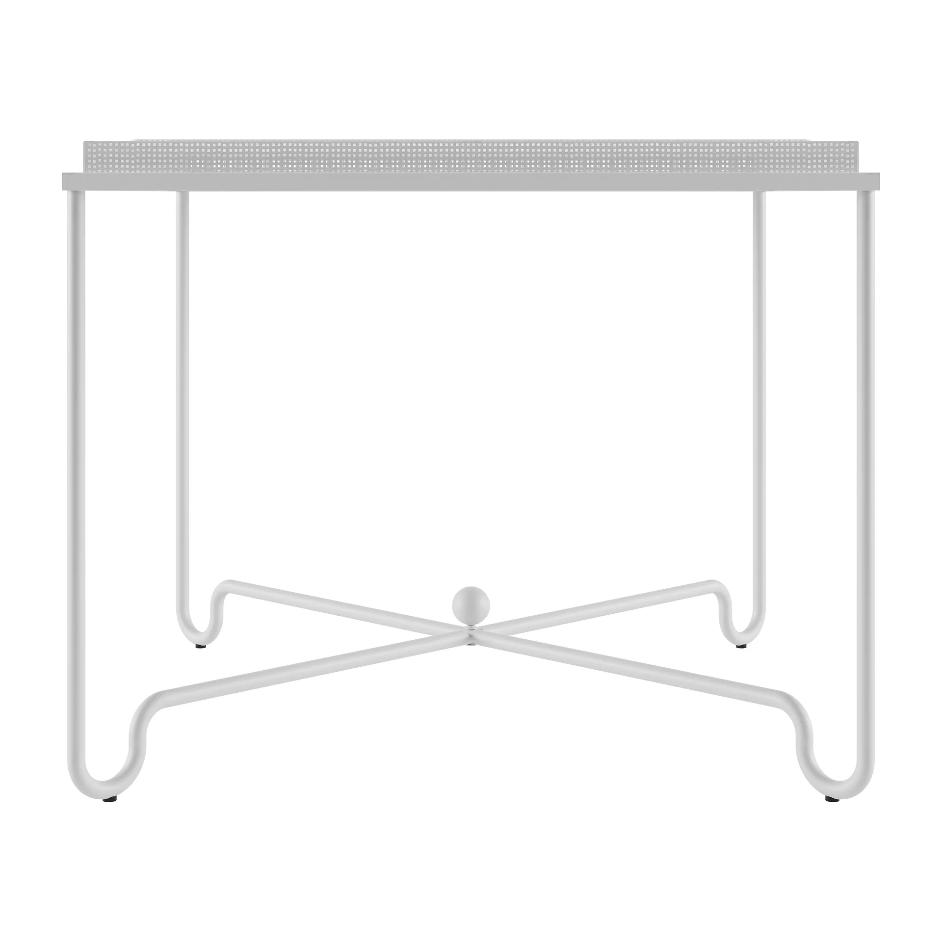 Tropique table 90x90x75 cm, Classic white semi matt GUBI