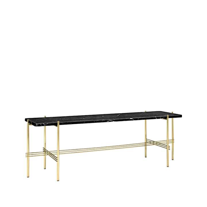 TS Console 1 console table - Marble black, brass legs - GUBI