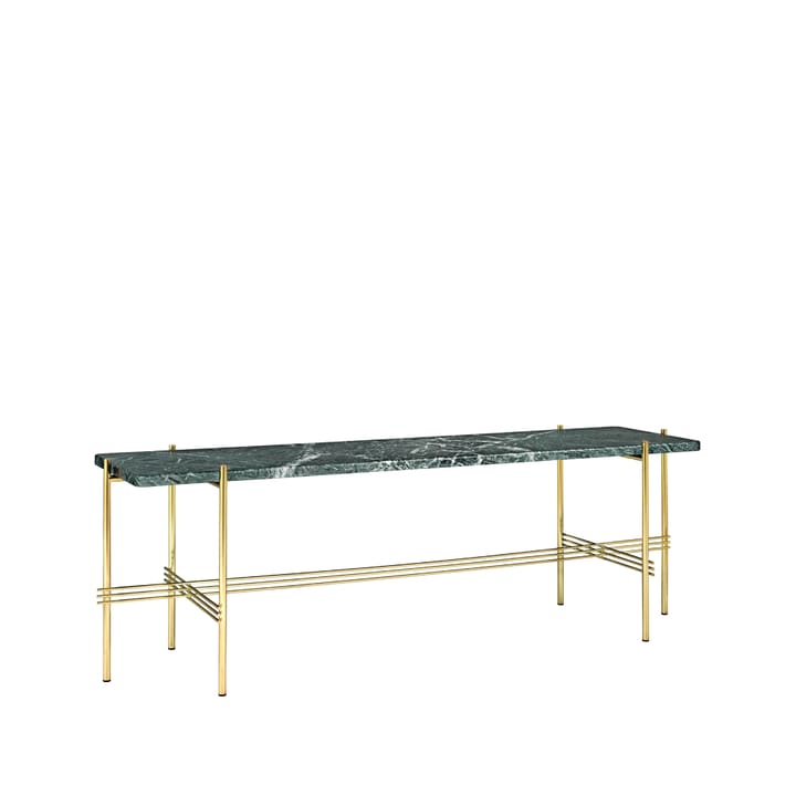 TS Console 1 console table - Marble green, brass legs - GUBI