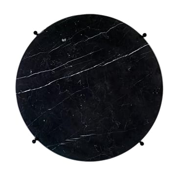 Ts sofa table black legs O 55 Cm - Black marble - GUBI