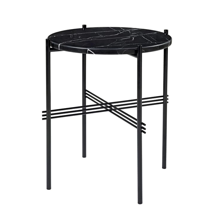 Ts table black legs O 40 Cm - black marble - GUBI