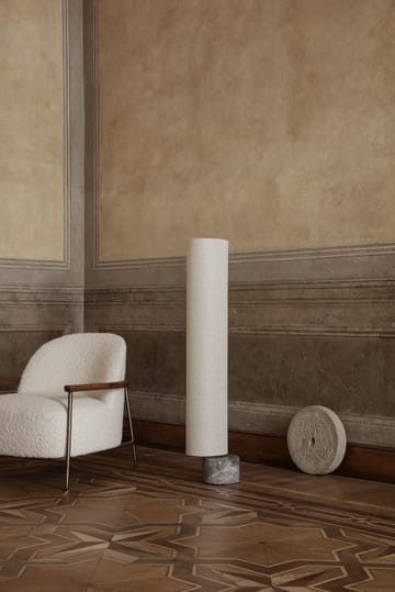 Unbound floor lamp 120 cm - Canvase-grey marble - GUBI
