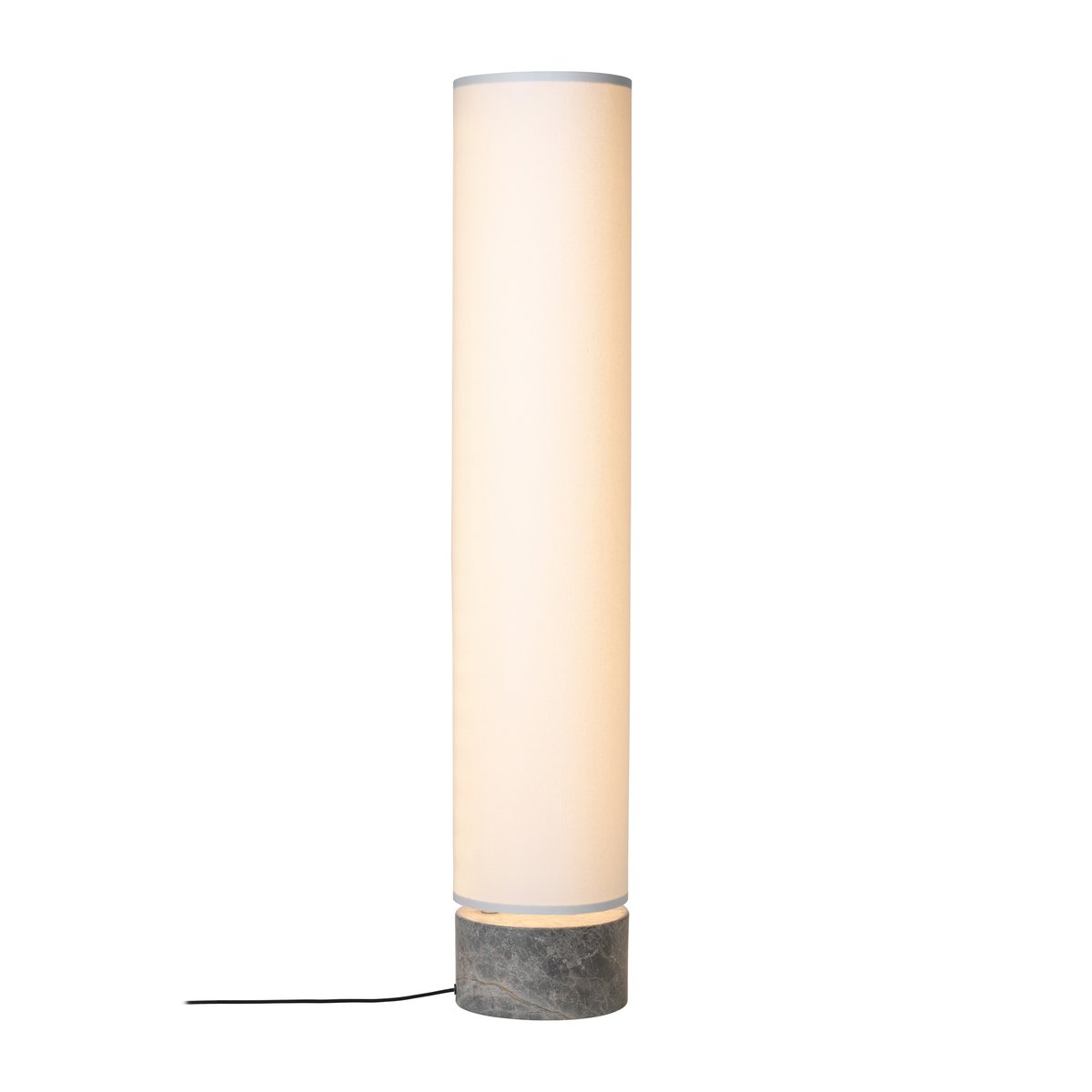 GUBI Unbound floor lamp 120 cm White-grey marble | Scandinavian Design | Floor lamps | White