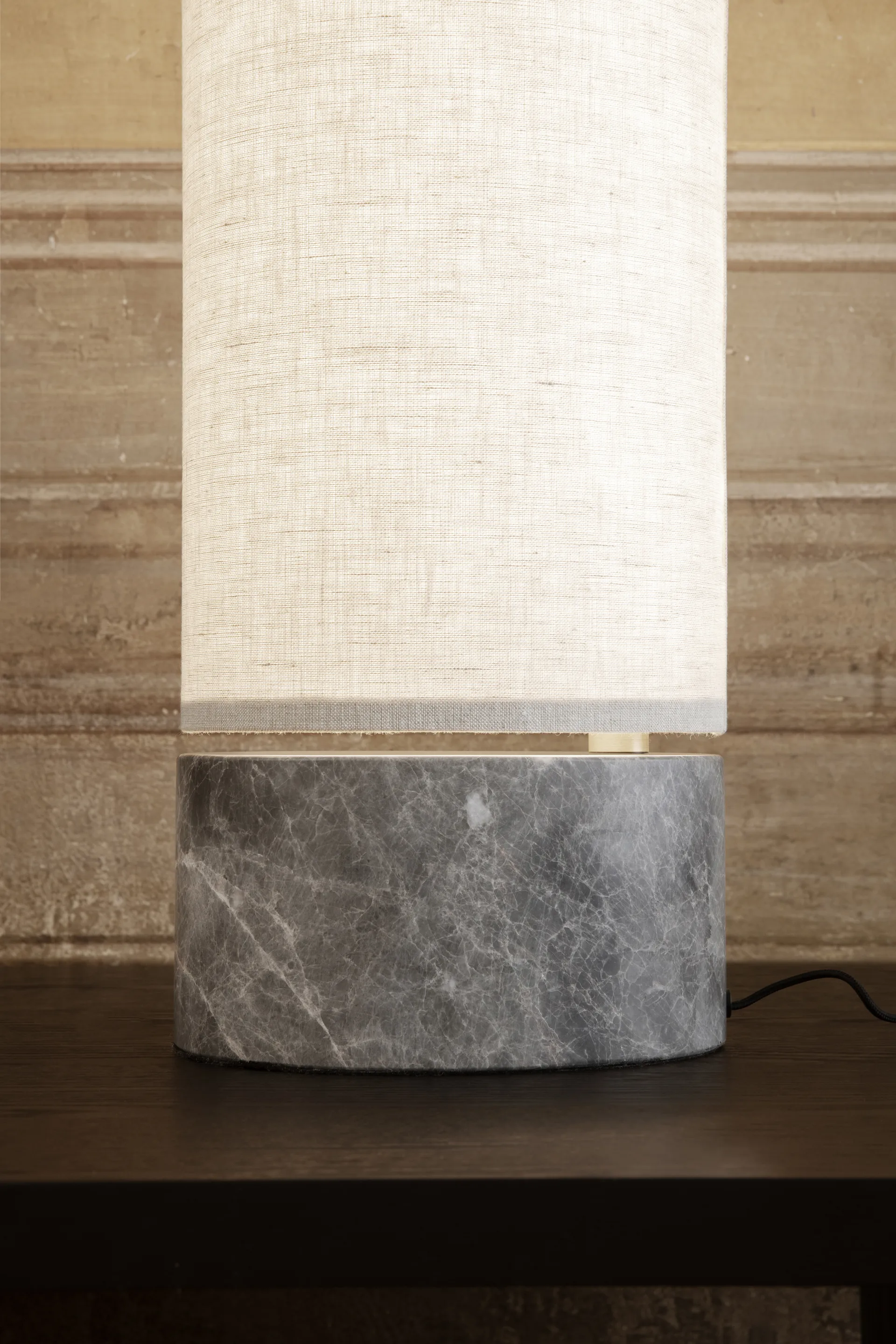 Unbound table lamp, Canvase-grey marble GUBI