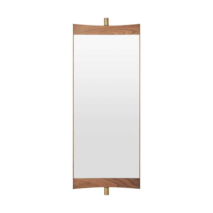 Vanity mirror 1 - Walnut-brass - GUBI