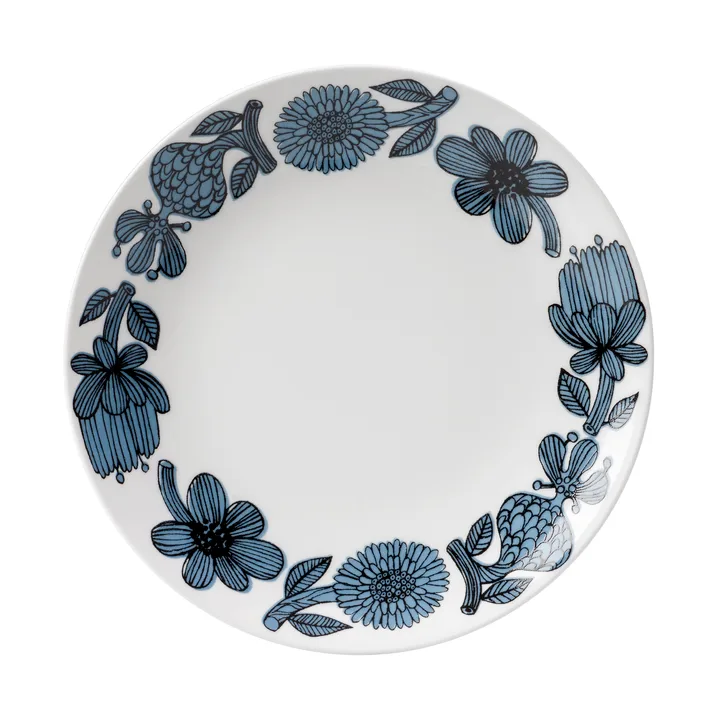 Blå Aster plate - Ø 22 cm - Gustafsbergs Porslinsfabrik