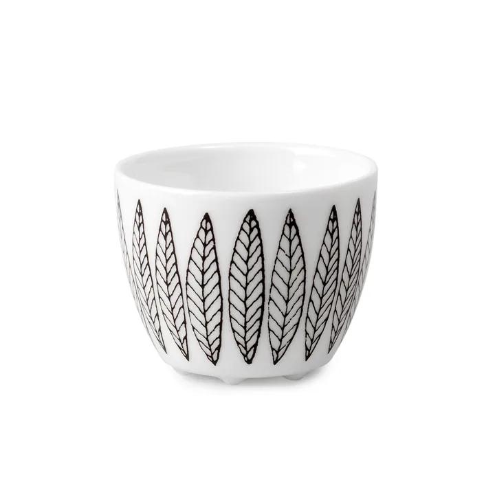 Black Salix egg cup - black - Gustafsbergs Porslinsfabrik