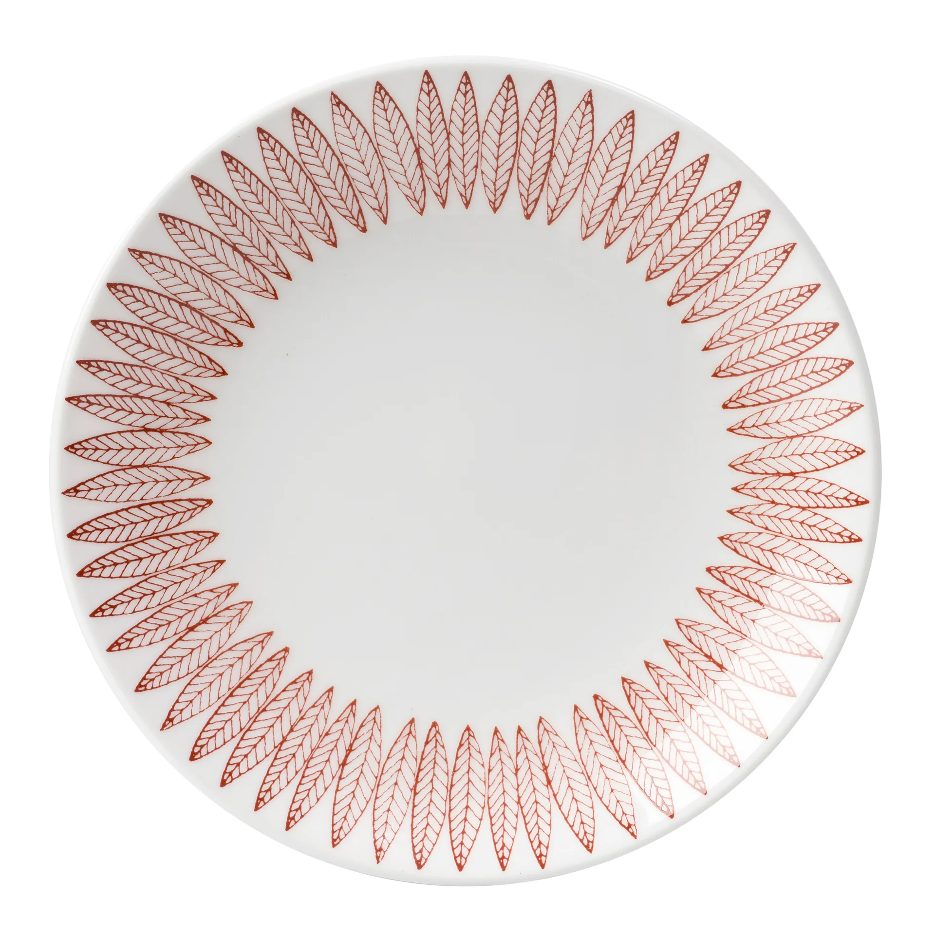 Röd Salix plate, Ø 28 cm Gustafsbergs Porslinsfabrik