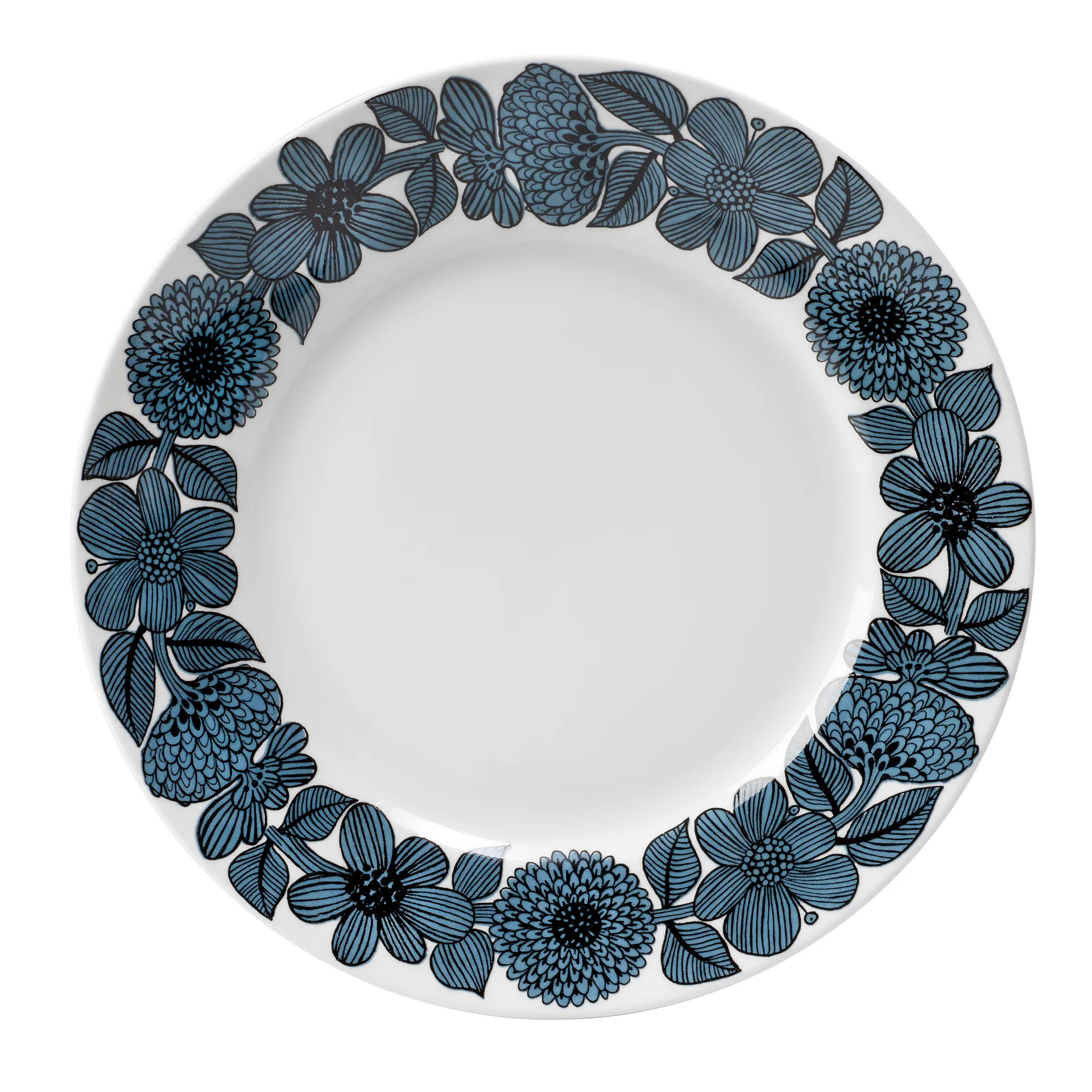 Blå Aster plate, Ø 28 cm Gustavsbergs Porslinsfabrik