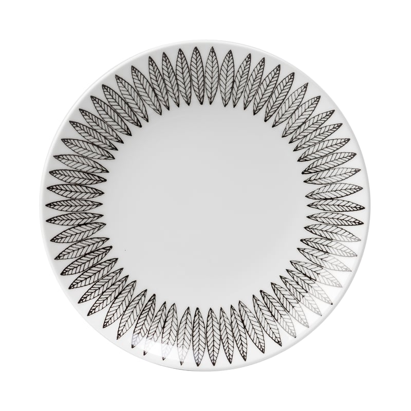 Gustavsbergs Porslinsfabrik Black Salix plate Ø 22 cm