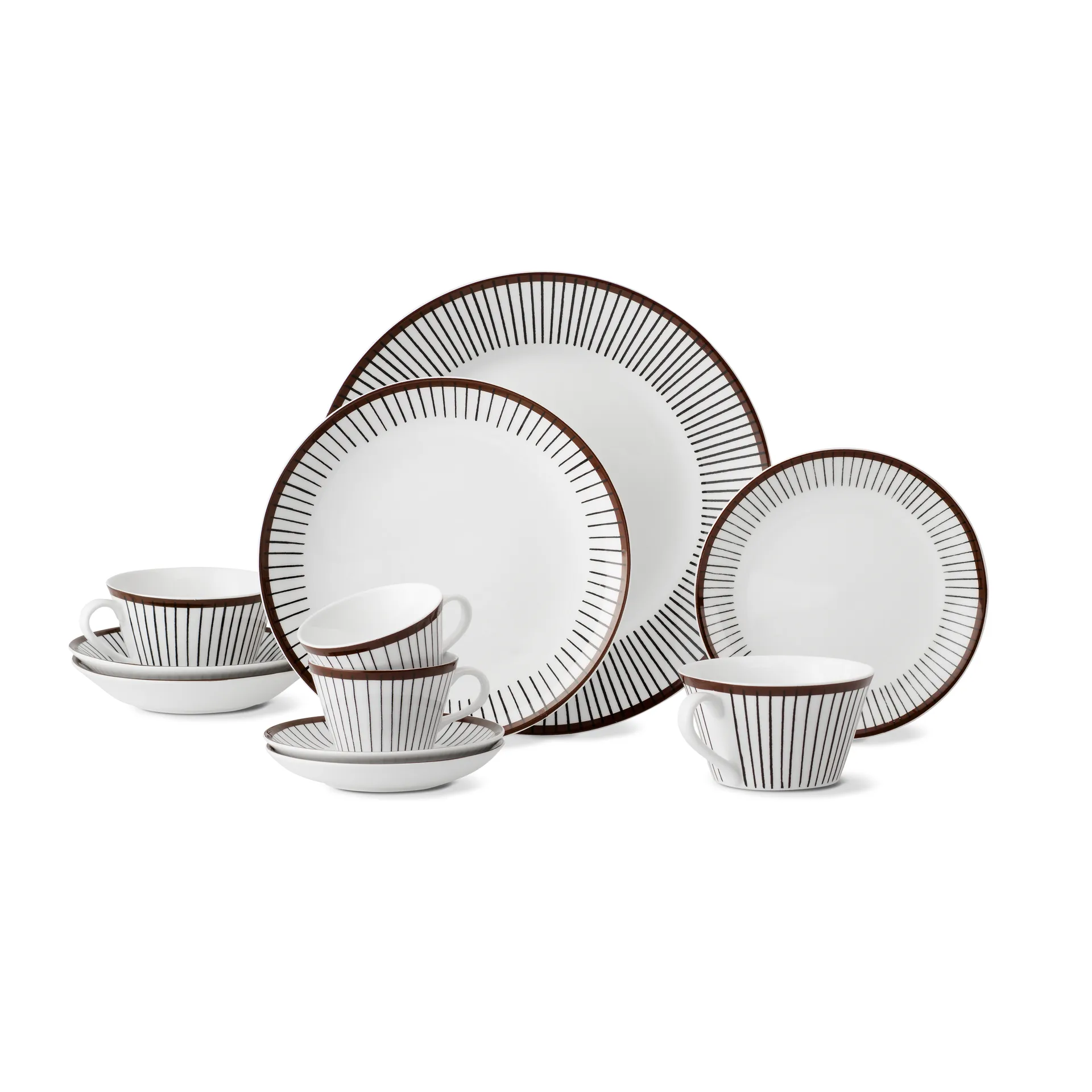 Ribb coffee set, coffee cup + saucer Gustavsbergs Porslinsfabrik