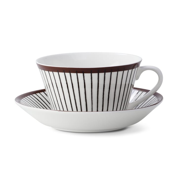Ribb tea set - tea cup + saucer - Gustavsbergs Porslinsfabrik