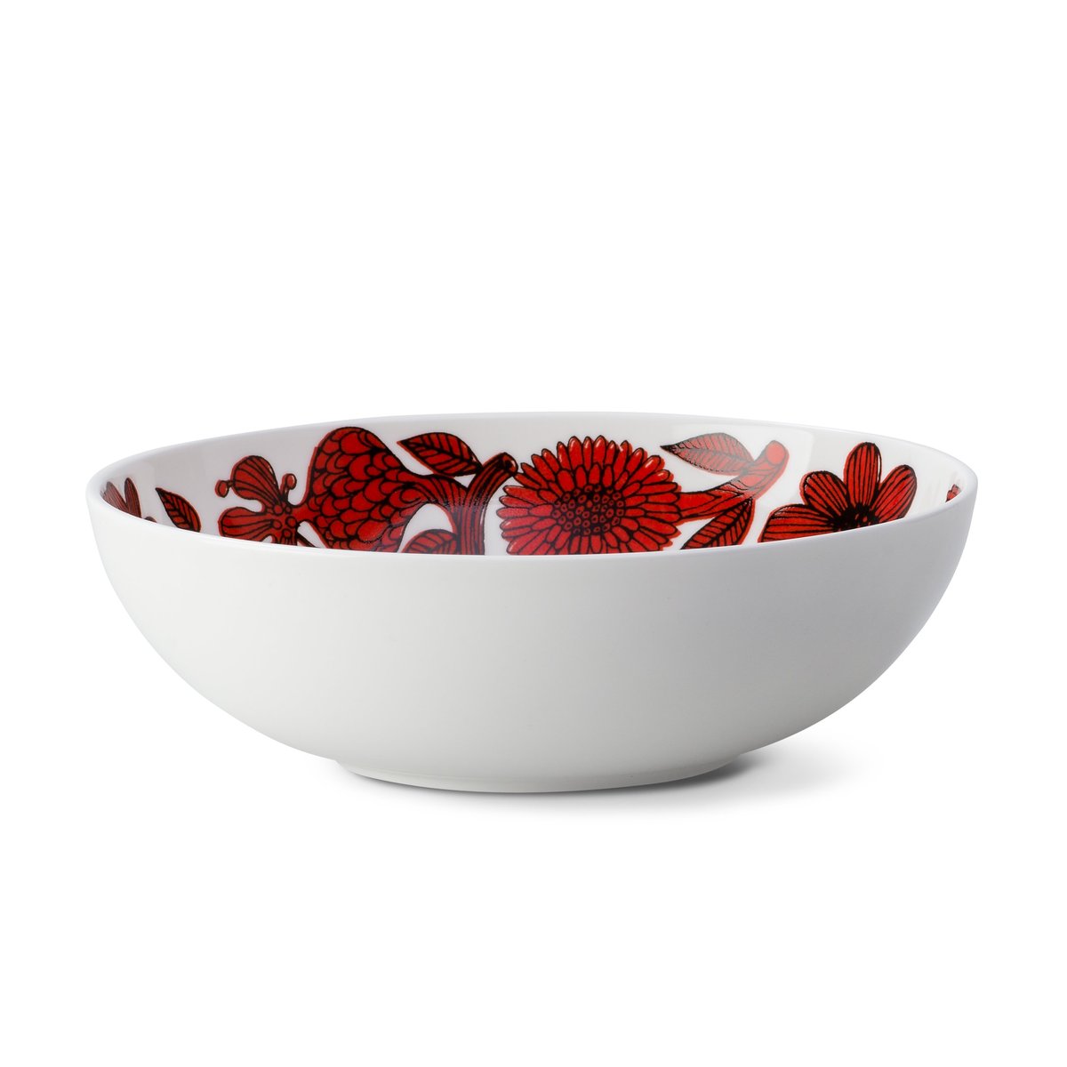 Gustavsbergs Porslinsfabrik Röd Aster bowl o 17 cm | Scandinavian Design | Breakfast bowls | Red