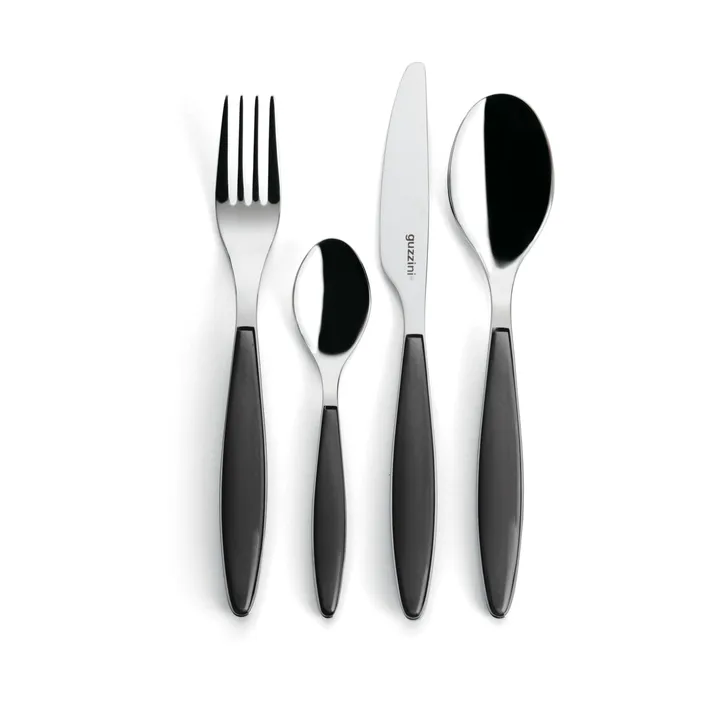 Feeling cutlery set - Grey, 24 pieces - Guzzini