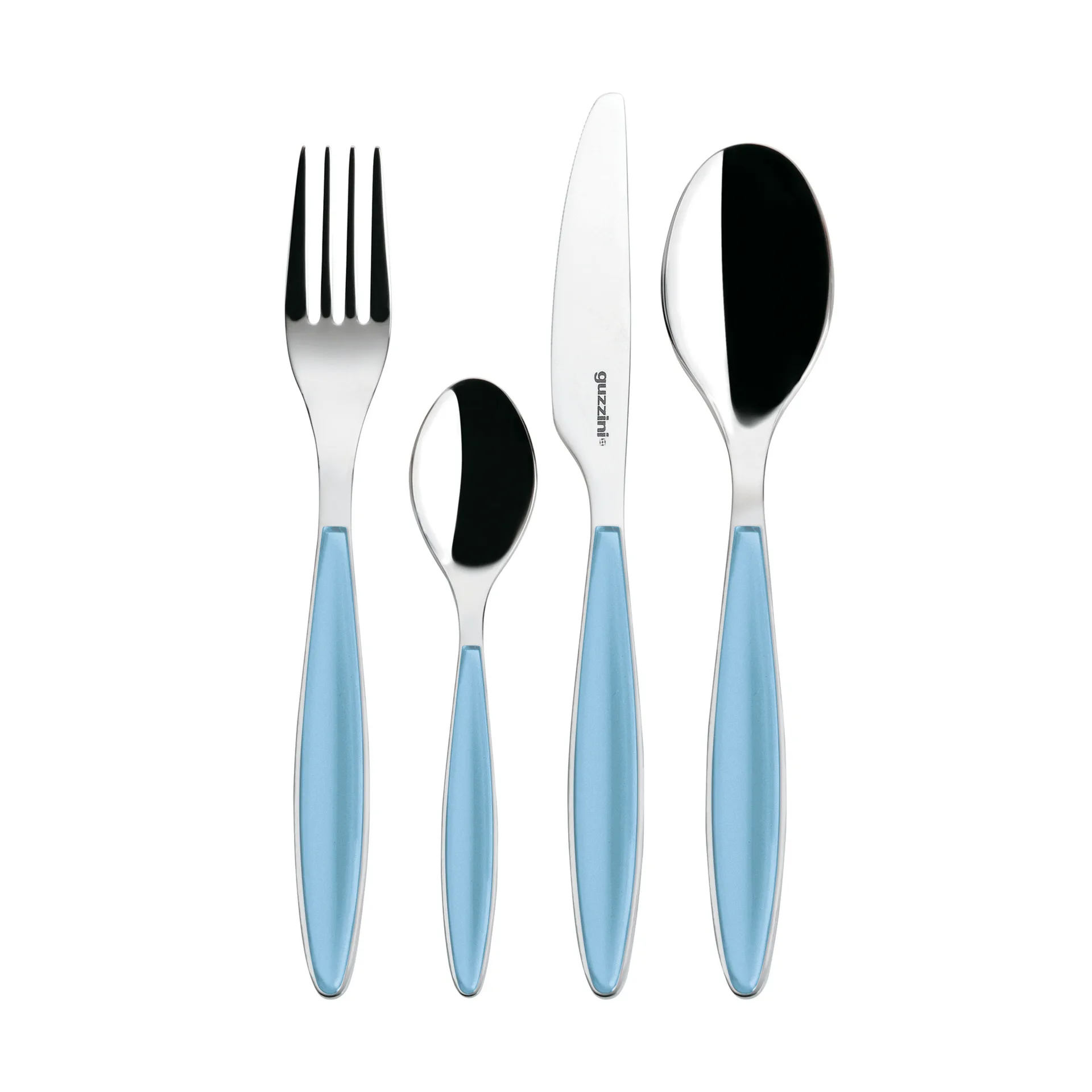 Feeling cutlery set, Sea blue, 24 pieces Guzzini