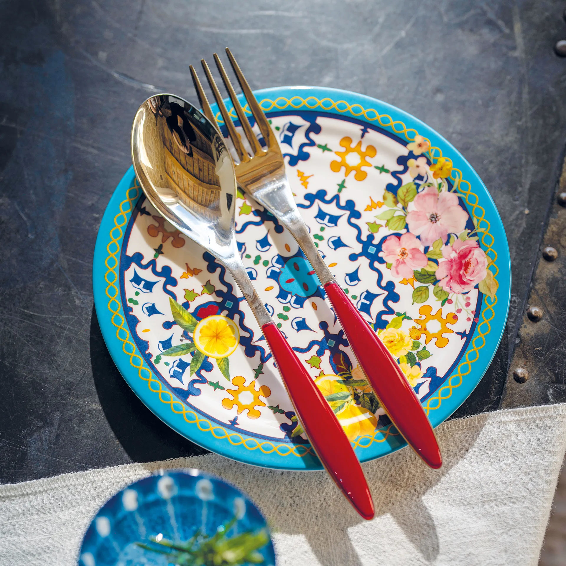 Feeling serving utensils, Clear red, 2 pieces Guzzini