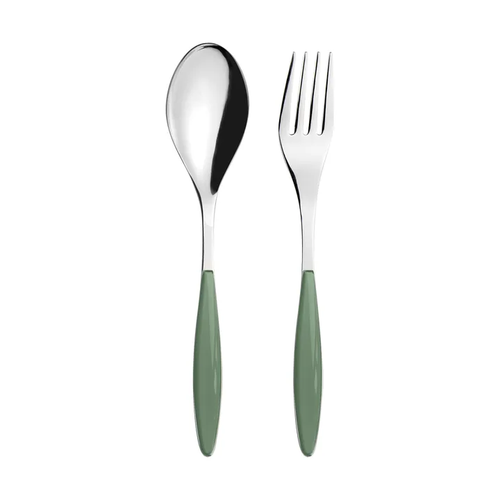 Feeling serving utensils - Green lagoon, 2 pieces - Guzzini