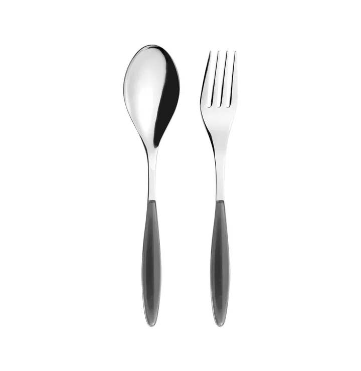 Feeling serving utensils - Grey, 2 pieces - Guzzini