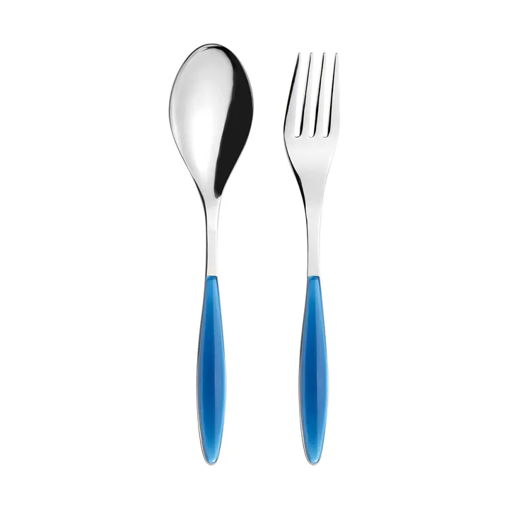 Feeling serving utensils - Mediterranean blue, 2 pieces - Guzzini