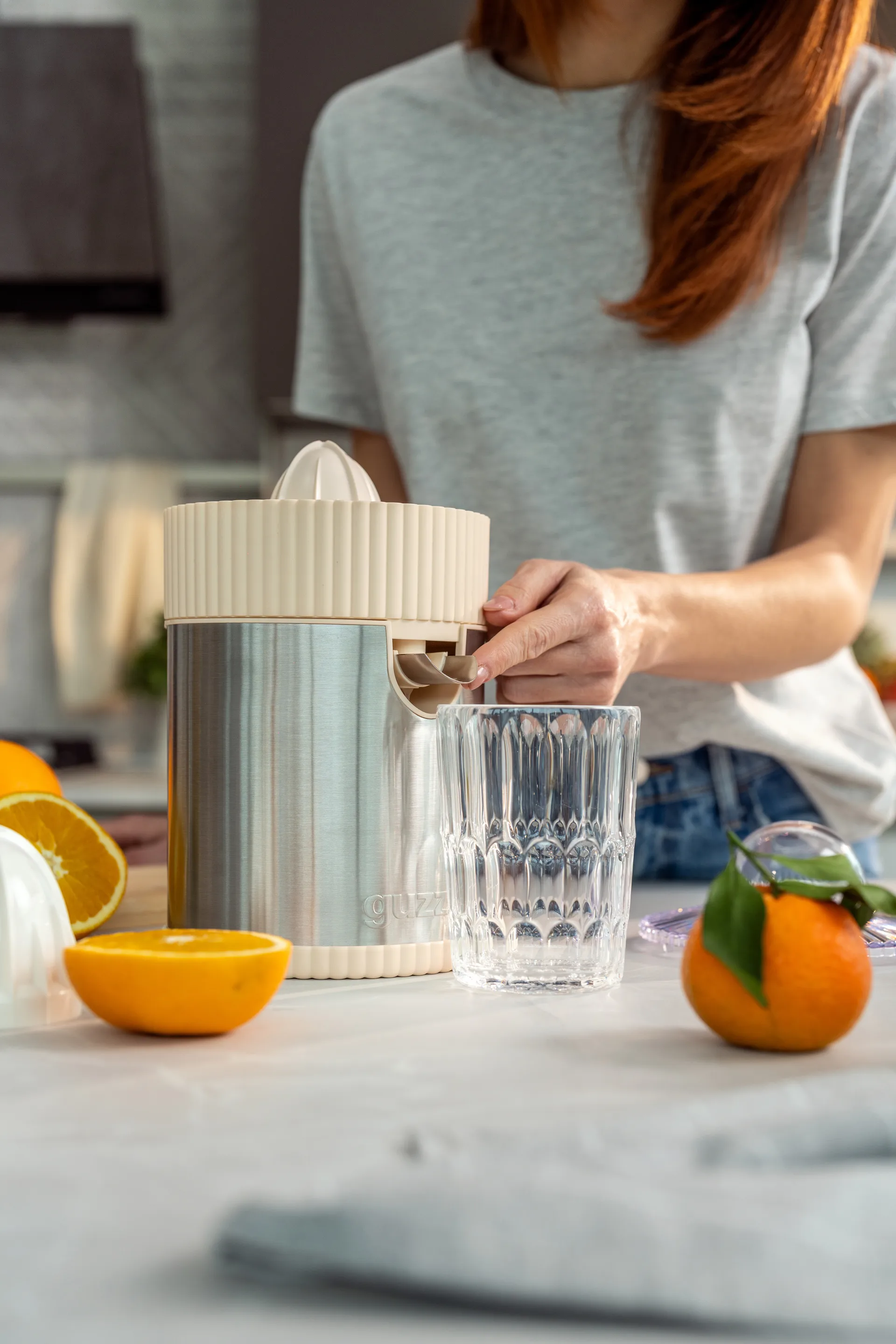 Sous Chef electric juicer, Cream Guzzini