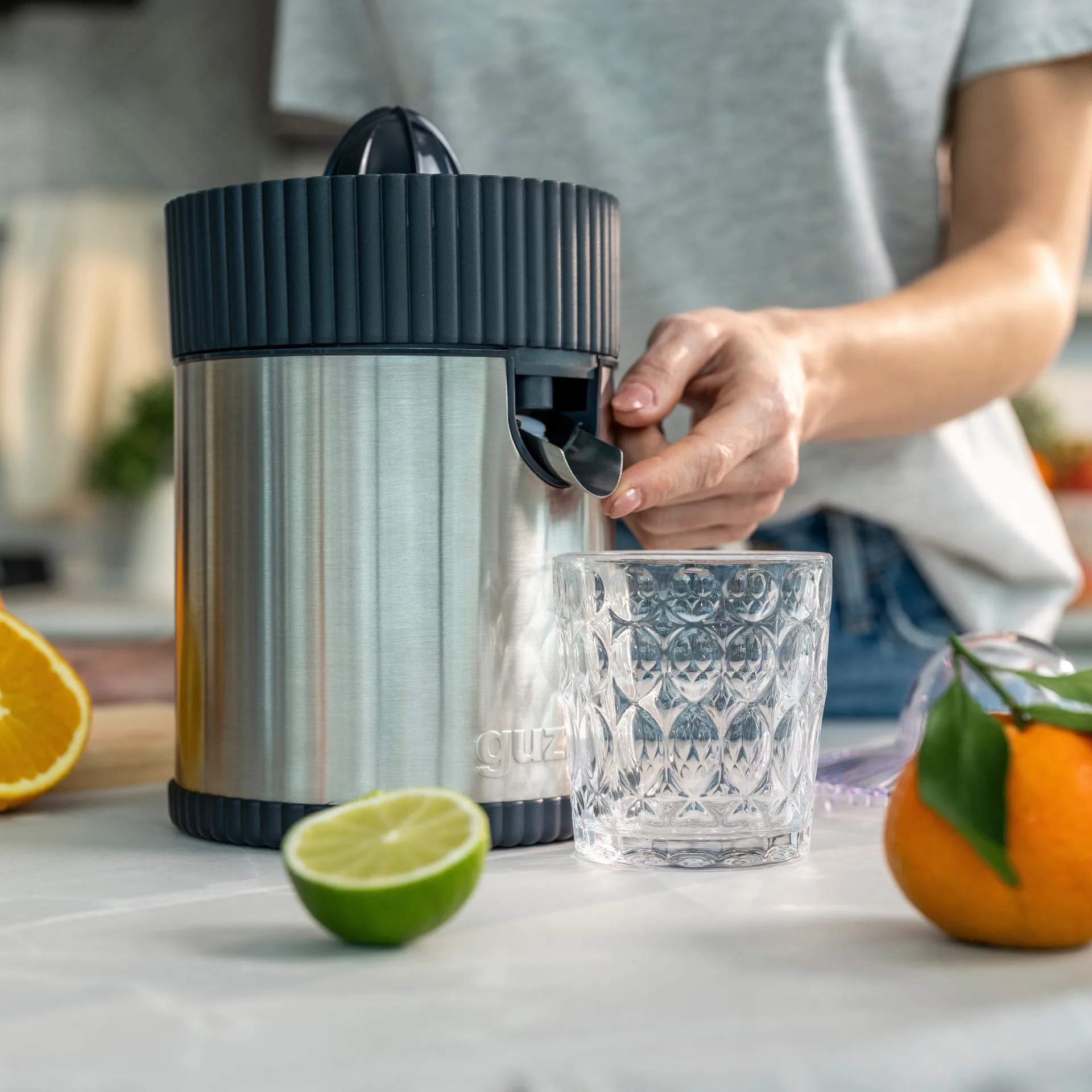 Sous Chef electric juicer, Grey Guzzini