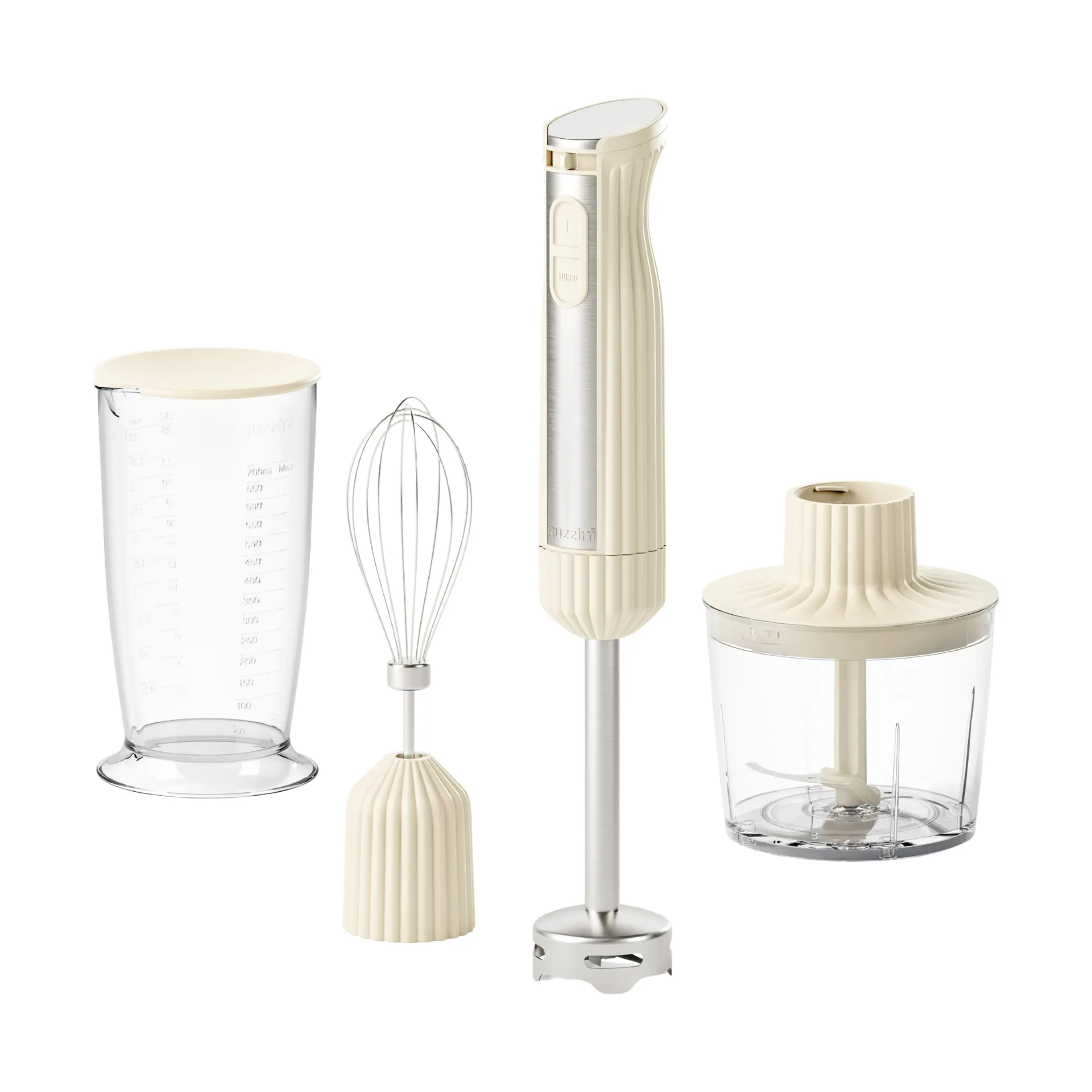 Sous chef hand blender, Cream, 4 pieces Guzzini