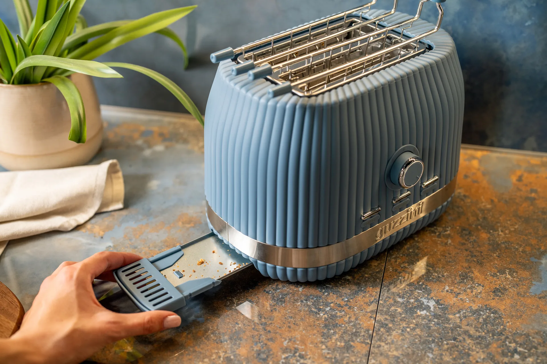 Sous chef toaster, Navy blue Guzzini