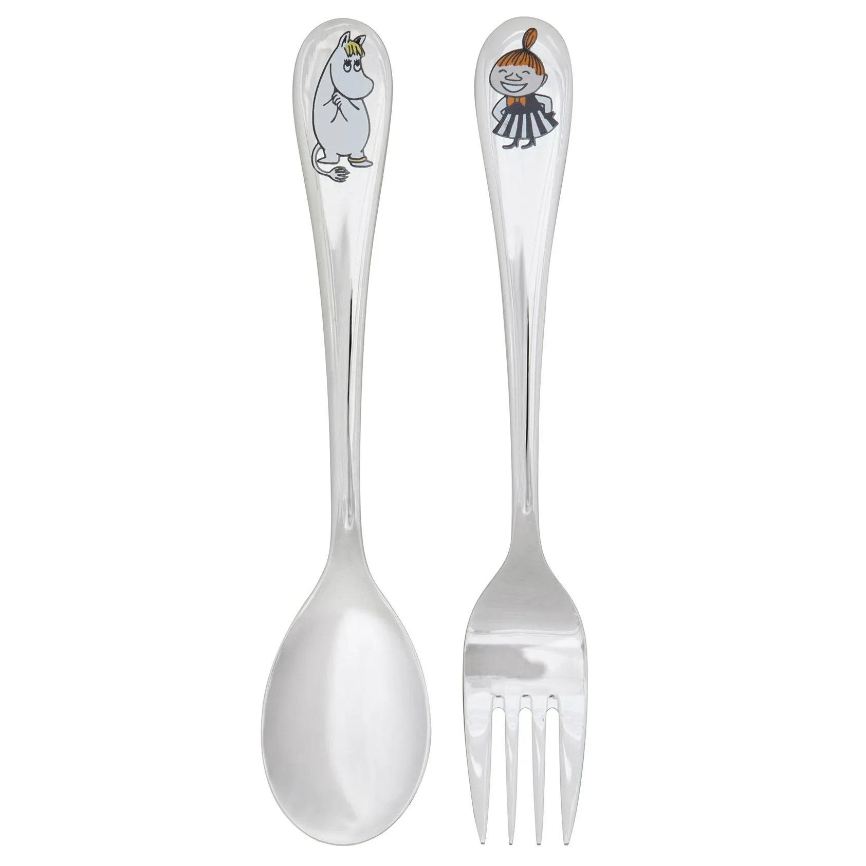 Moomin cutlery childrens set 2-pack, Snorkfröken & lilla my Hackman