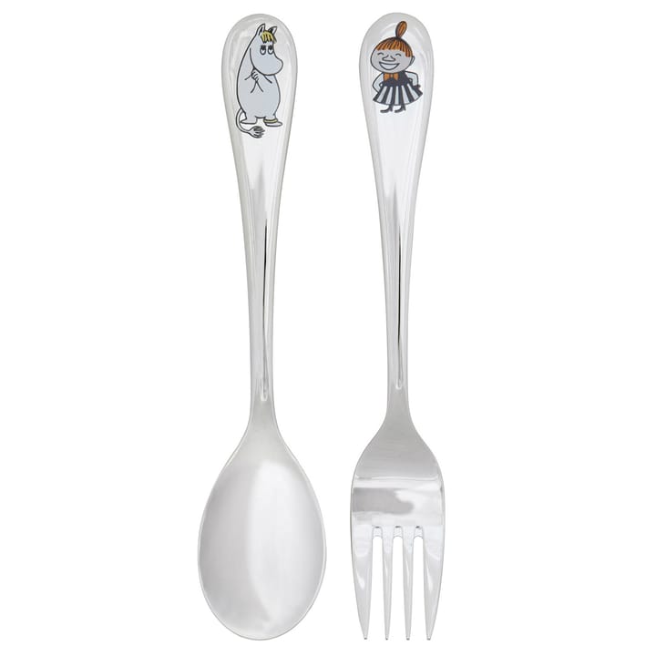 Moomin cutlery childrens set 2-pack - Snorkfröken & lilla my - Hackman