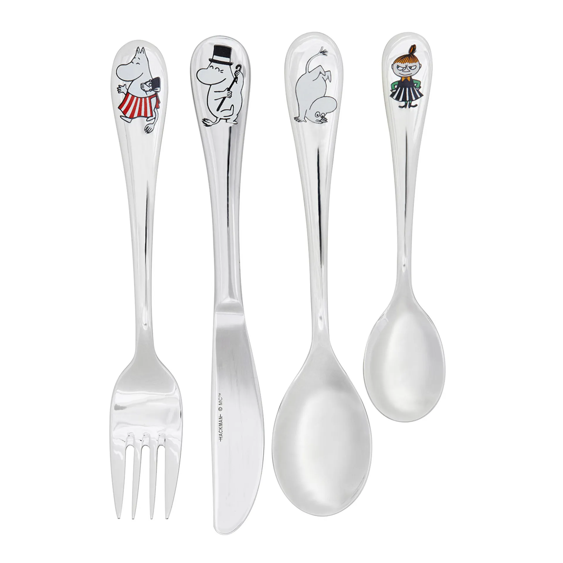 Moomin cutlery childrens set 4-pack, family Hackman