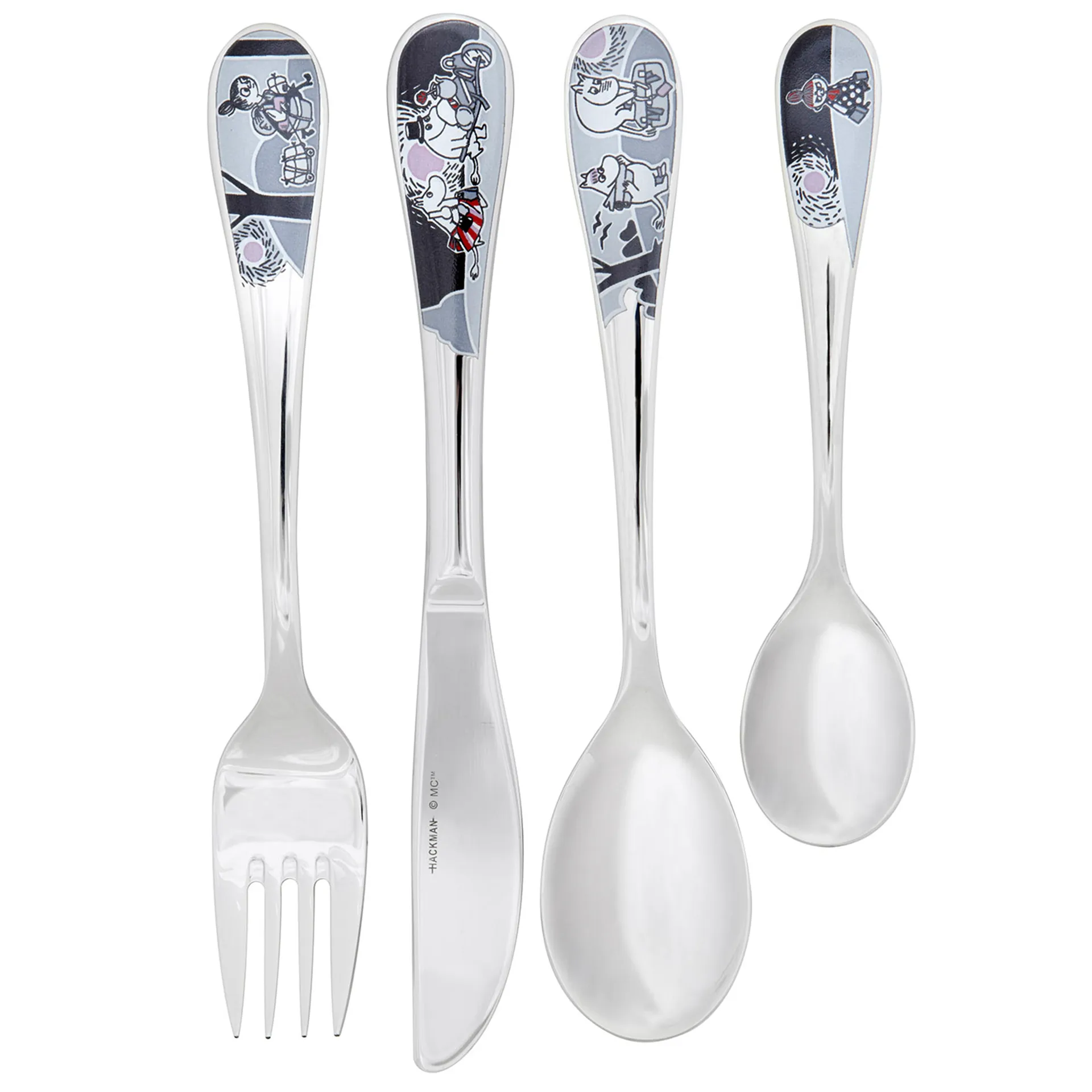 Moomin cutlery childrens set 4-pack, moomin adventure move Hackman