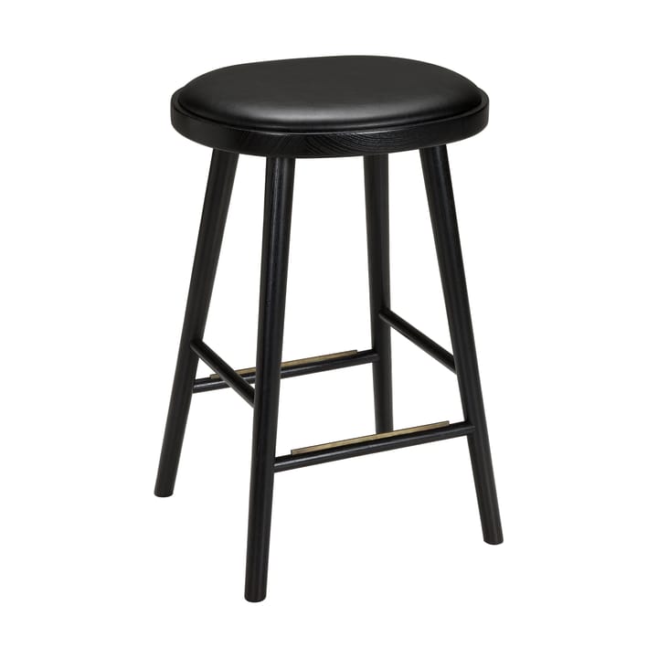 Colibri bar stool 74 cm - Stained black oak-black pad - Hans K
