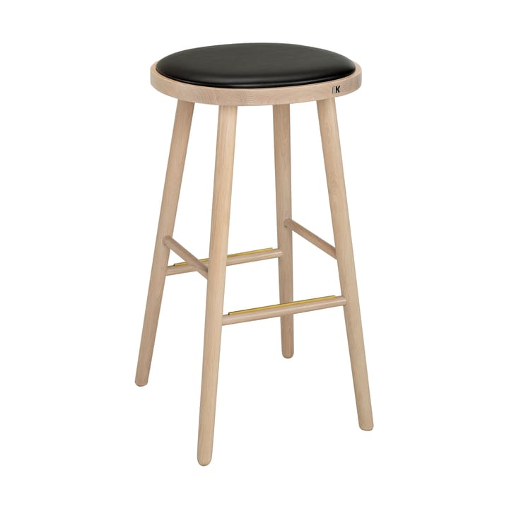 Colibri bar stool 74 cm - Stained blonde oak-black pad - Hans K