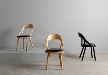 Colibri chair - Oiled oak-black pad - Hans K