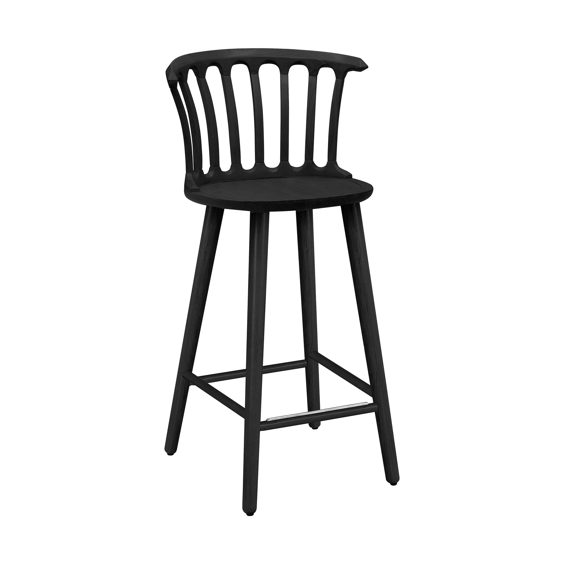 San Marco bar stool 63 cm, Stained black ash Hans K