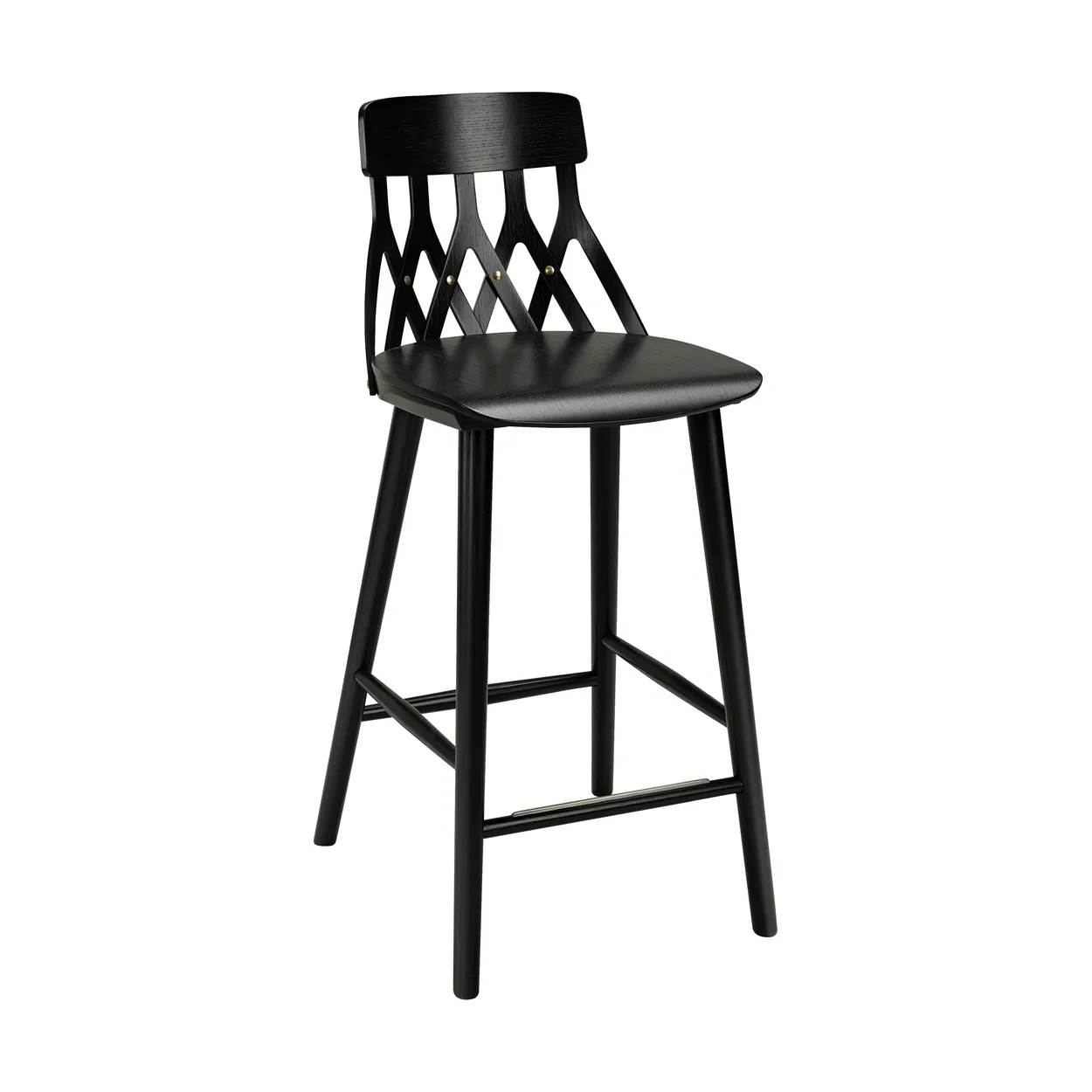 Hans K Y5 bar stool 63 cm Stained black ash | Scandinavian Design | Bar stools | Black