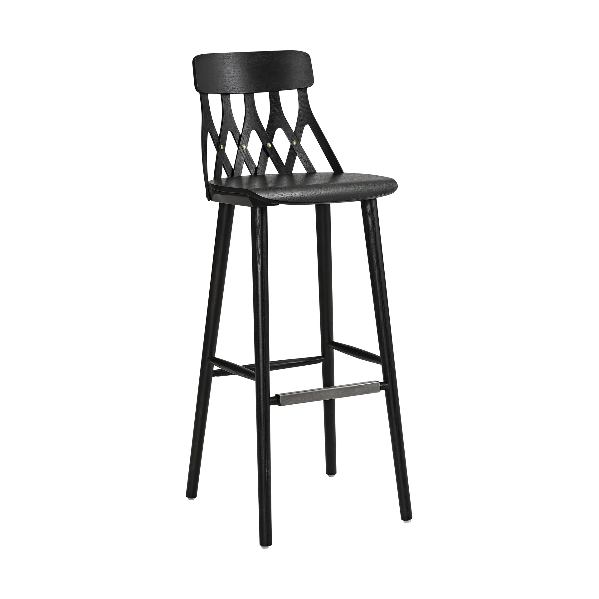 Y5 bar stool 78 cm, Stained black ash Hans K