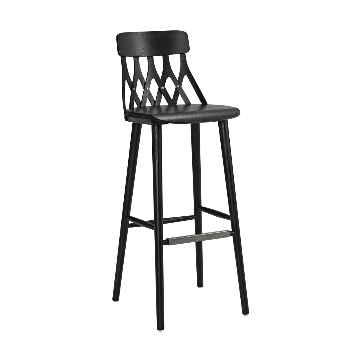 Hans K Y5 bar stool 78 cm Stained black ash | Scandinavian Design | Bar stools | Black