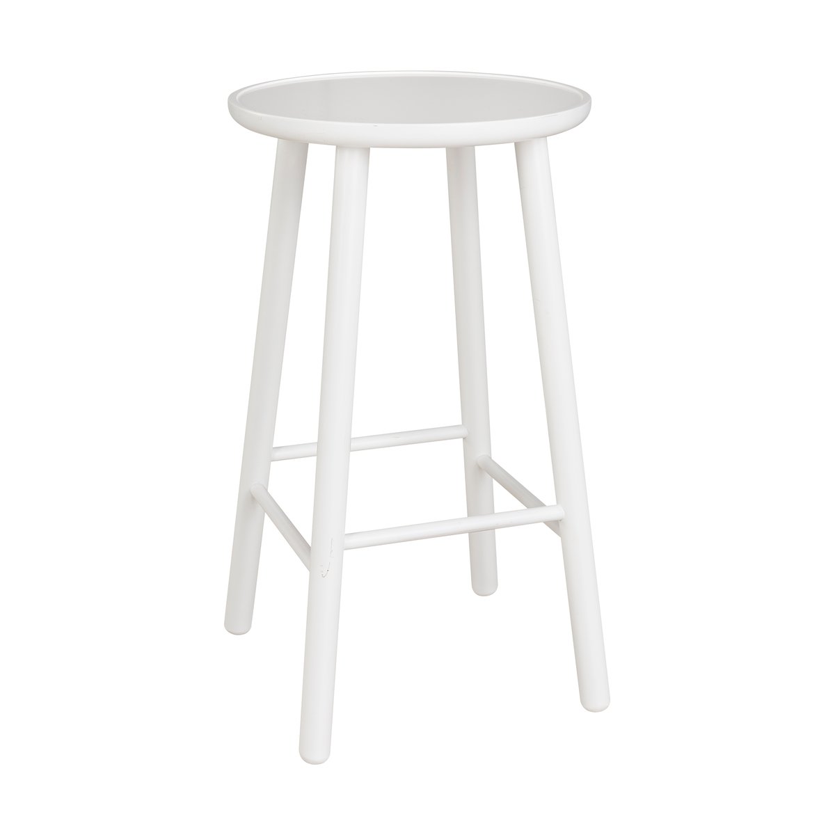 Hans K ZigZag bar stool 63 cm White birch | Scandinavian Design | Bar stools | White
