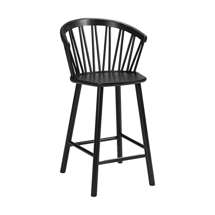 ZigZag bar stool karm 63 cm - Black stained - Hans K