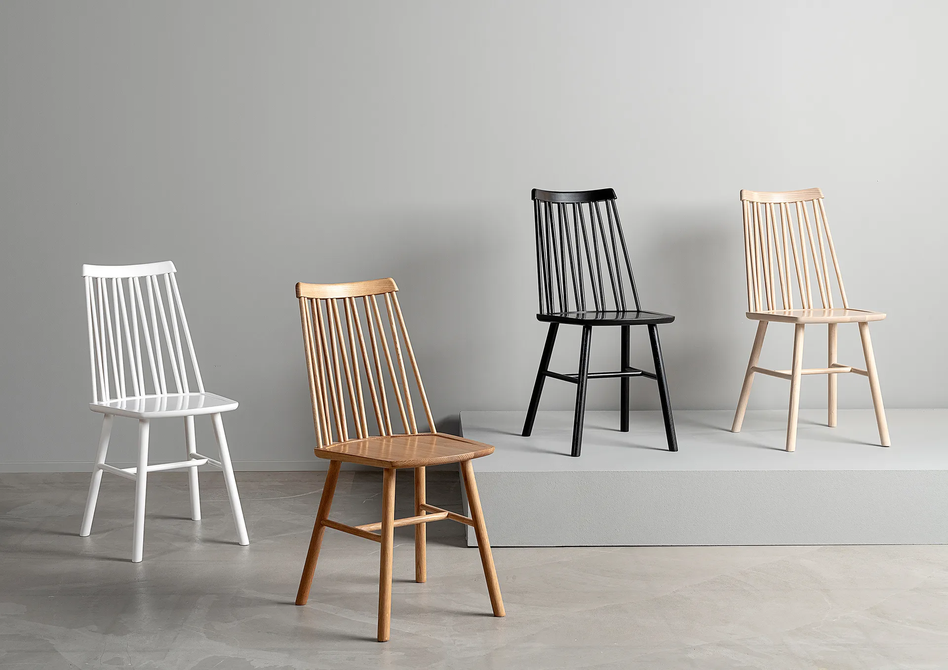ZigZag chair, White birch Hans K