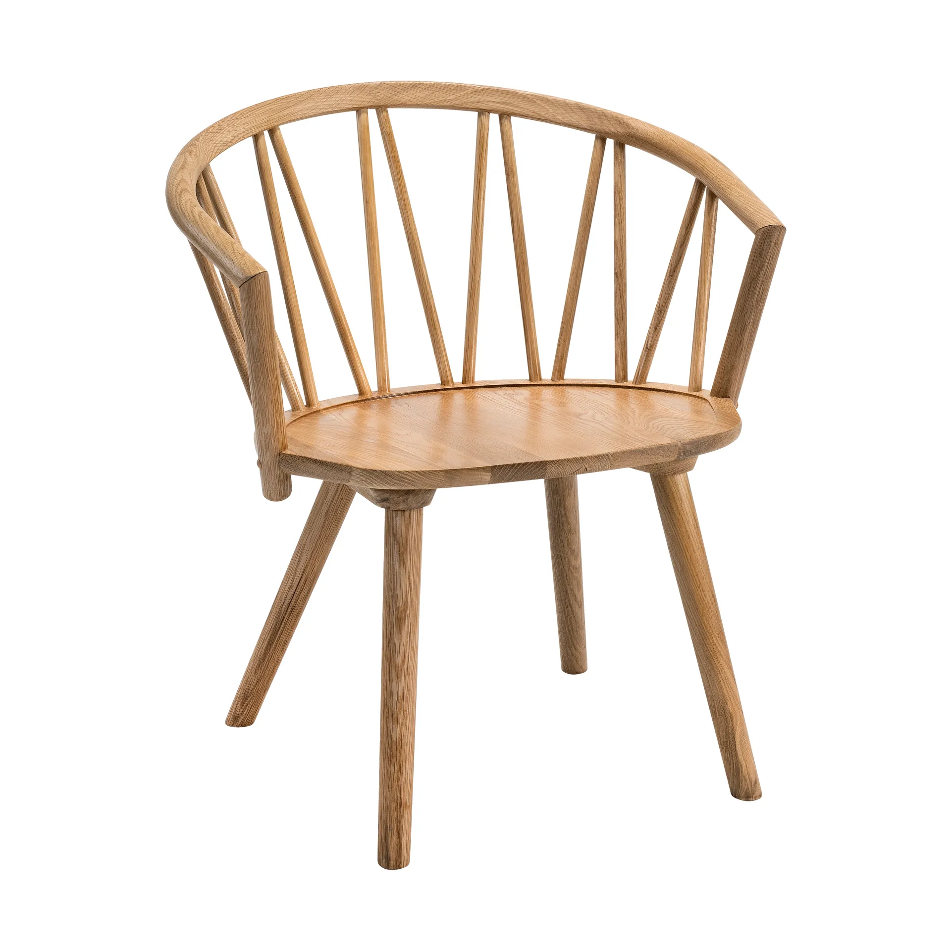 ZigZag lounge chair, Oiled oak Hans K