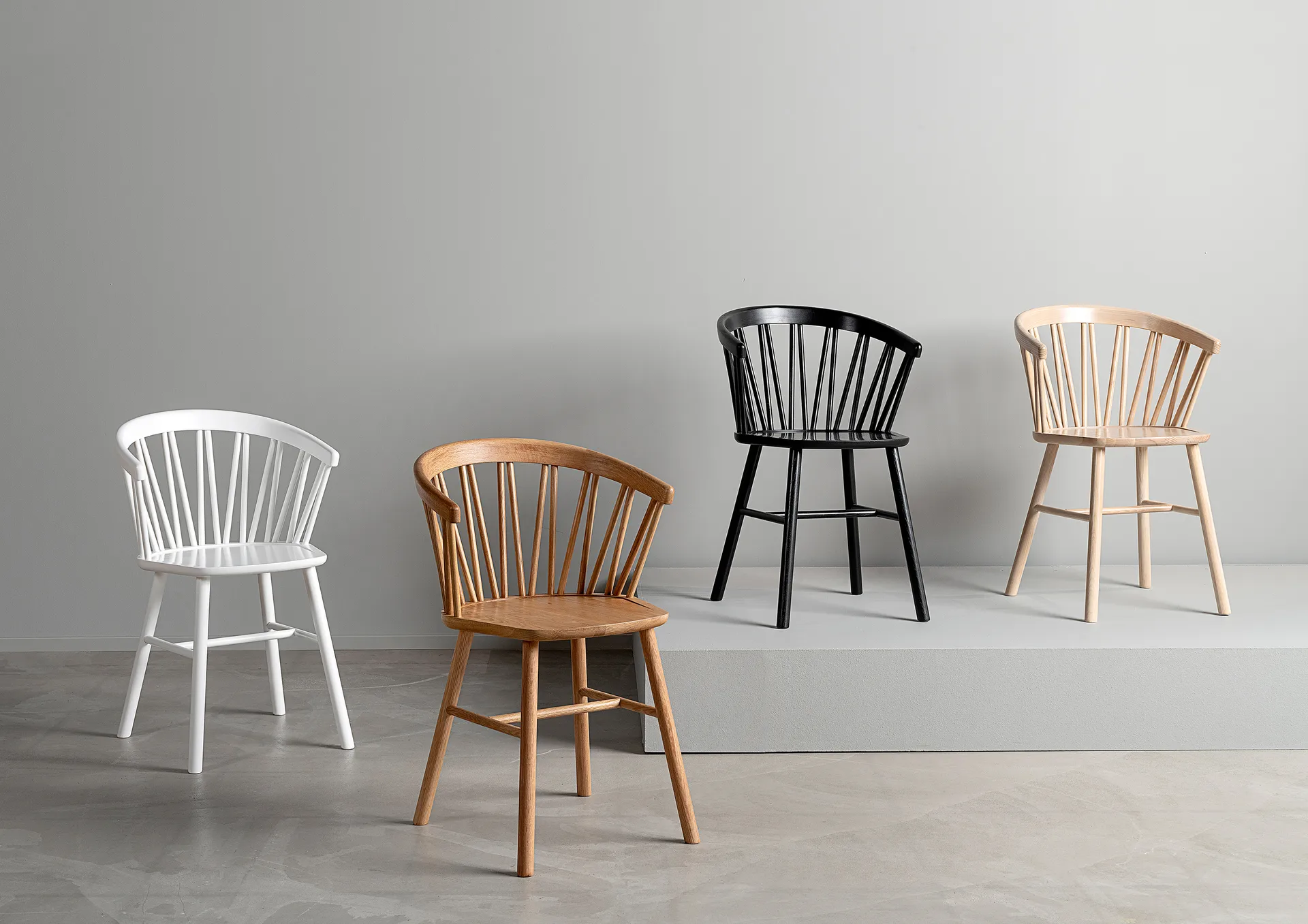 ZigZag lounge chair, Oiled oak Hans K