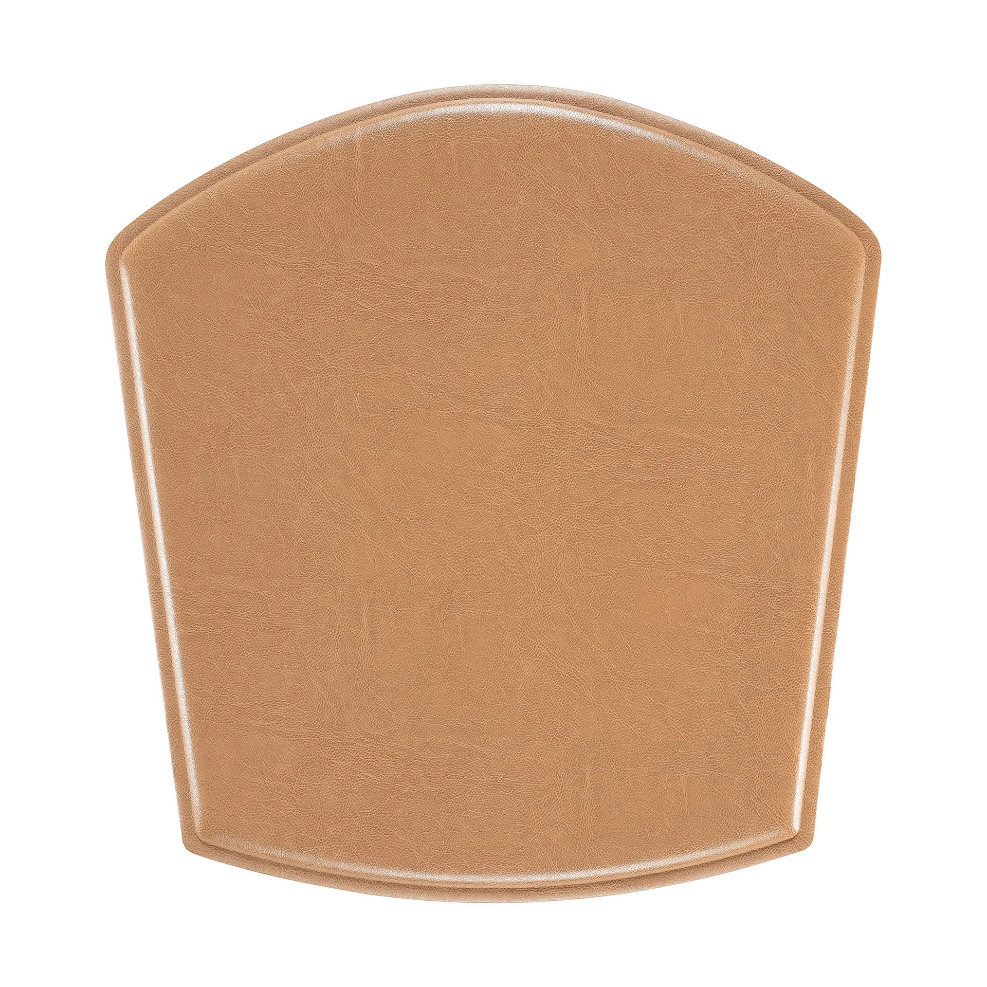 ZigZag pad chair, Bonded leather camel Hans K